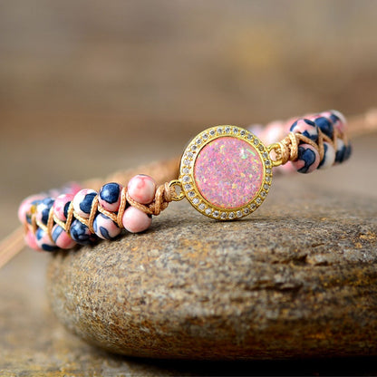 Dazzling Jasper & Opal Bracelet